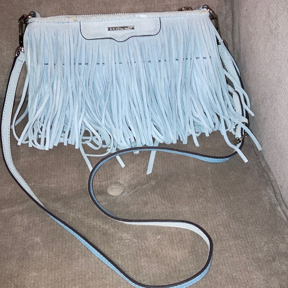 Rebecca Minkoff suede fringe bag